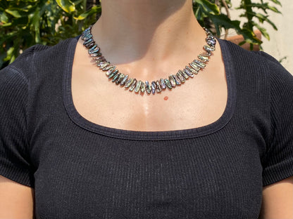 14K gold freshwater pearl necklace.