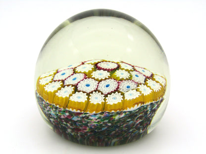 Murano Millefiori Art Glass paperweight, Circa 1970's.