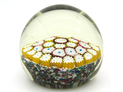 Murano Millefiori Art Glass paperweight, Circa 1970's.