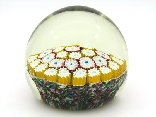 Murano Millefiori Art Glass paperweight, Circa 1970's.