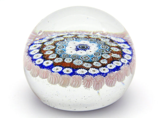 Murano Millefiori Cane Art Glass paperweight possibly by Barovier and Toso, Circa 1970's.
