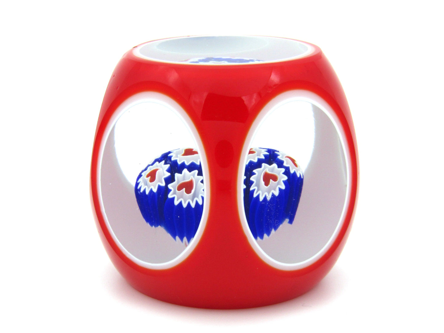 An unusual Murano Millefiori glass paperweight, Circa 1970's.
