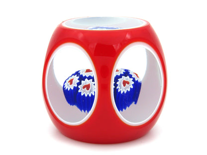 An unusual Murano Millefiori glass paperweight, Circa 1970's.