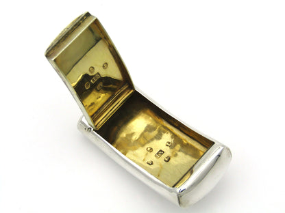Georgian silver snuff box by John Shaw, Birmingham, 1805.