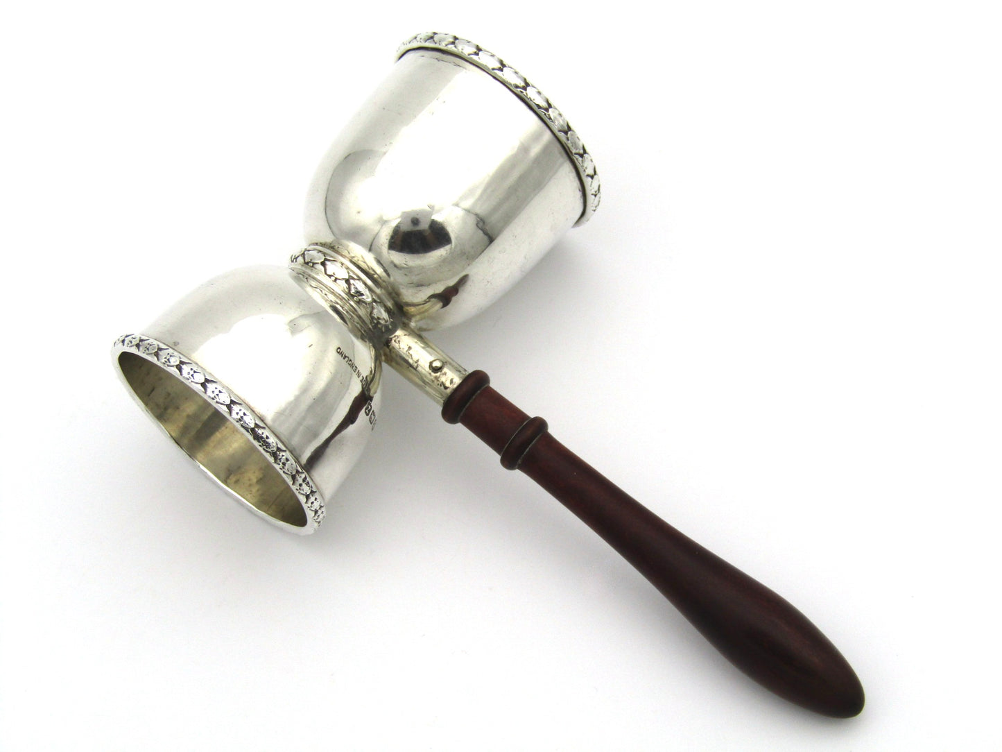 Silver Double Jigger/Double Spirit Measure by Asprey & Co., Birmingham, 1949.