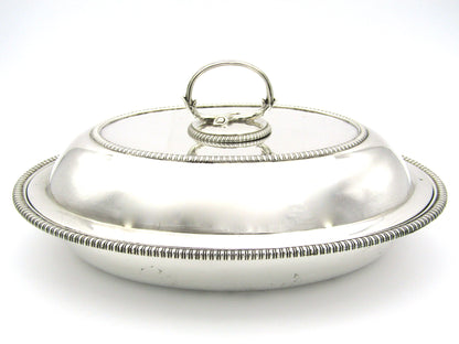 Silver entree dish by William Bateman, London, 1812.