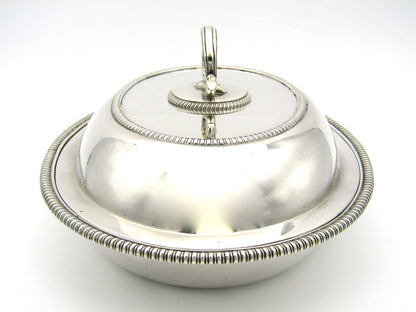 Silver entree dish by William Bateman, London, 1812.