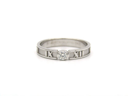 18K gold Tiffany & Co. Atlas diamond ring.