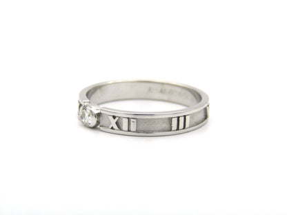 18K gold Tiffany & Co. Atlas diamond ring.