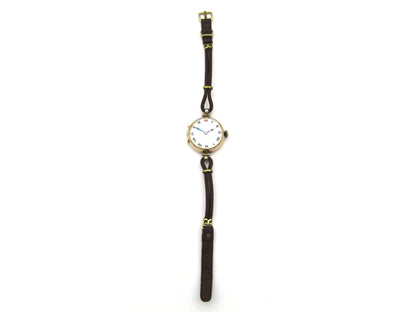 9K gold Art Deco Scottish wristwatch, Glasgow, 1922.