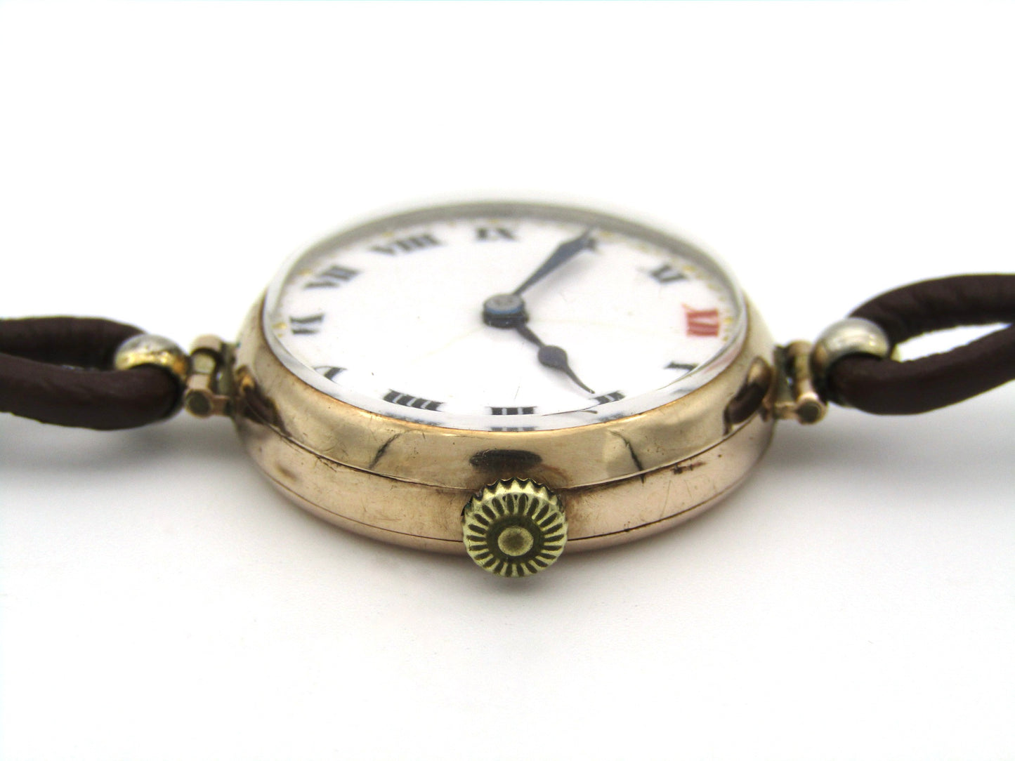9K gold Art Deco Scottish wristwatch, Glasgow, 1922.