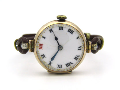 9K gold Art Deco Scottish wristwatch, Glasgow, 1922.