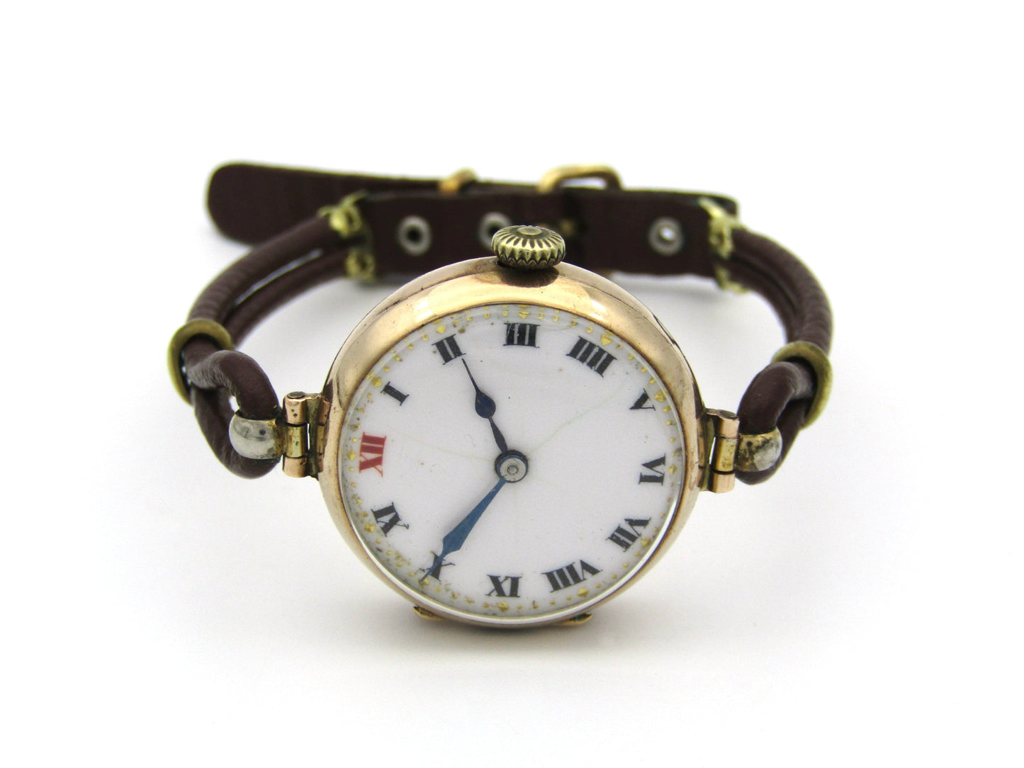 9K gold Art Deco Scottish wristwatch, Glasgow, 1922.