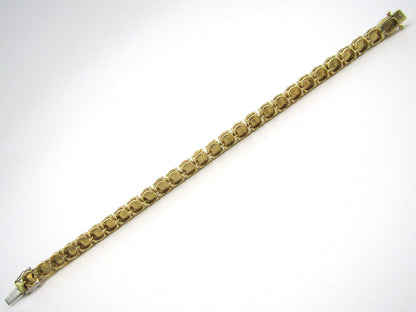 14K gold fire opal bracelet.