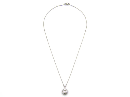 18K gold ruby and diamond pendant.