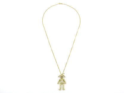18K gold articulated diamond "Jester" pendant, circa 1980.