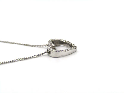 9K gold diamond heart pendant.
