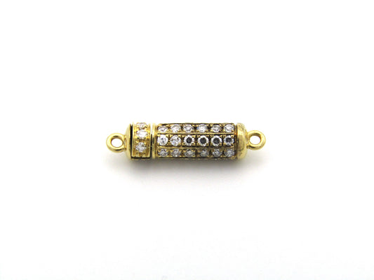 18K gold diamond clasp, circa 1970's.