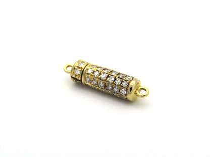 18K gold diamond clasp, circa 1970's.