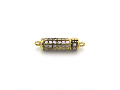 18K gold diamond clasp, circa 1970's.