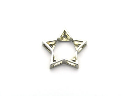 18K gold diamond star pendant, circa 1940's.