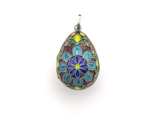 St Petersburg Russian enamel egg, circa 1882-1899.