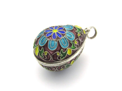 St Petersburg Russian enamel egg, circa 1882-1899.