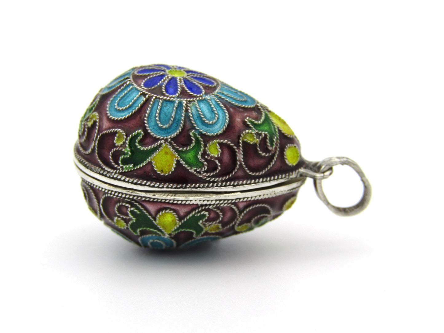 St Petersburg Russian enamel egg, circa 1882-1899.