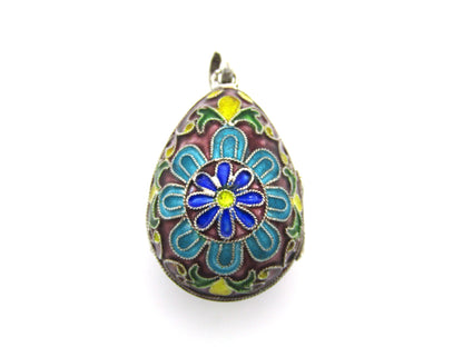 St Petersburg Russian enamel egg, circa 1882-1899.