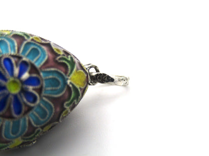 St Petersburg Russian enamel egg, circa 1882-1899.