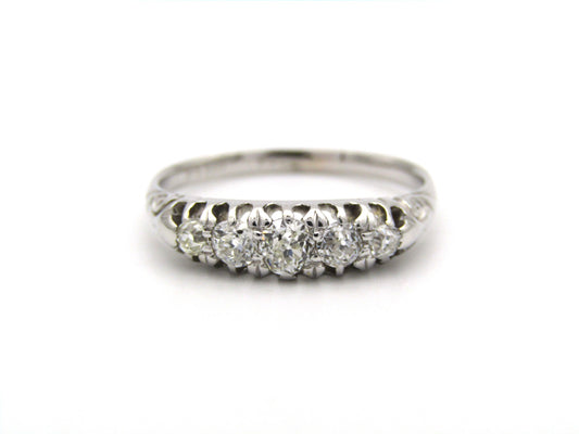 18K gold Victorian diamond ring, Sheffield, circa 1880's