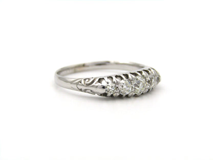 18K gold Victorian diamond ring, Sheffield, circa 1880's