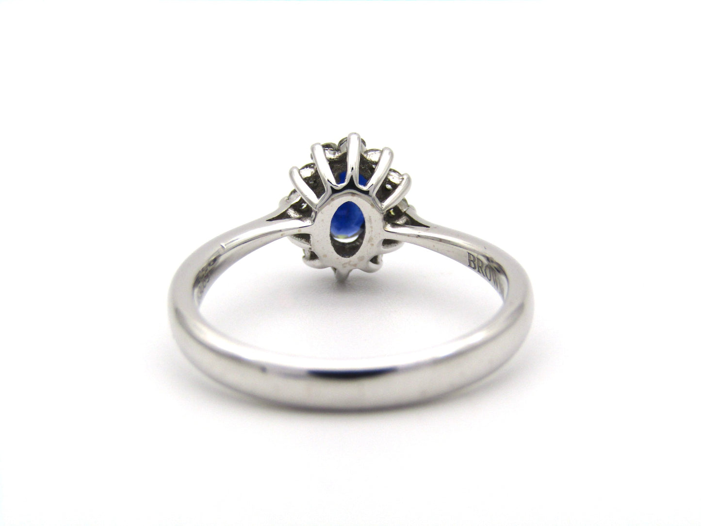 18K gold sapphire and diamond ring by Browns.