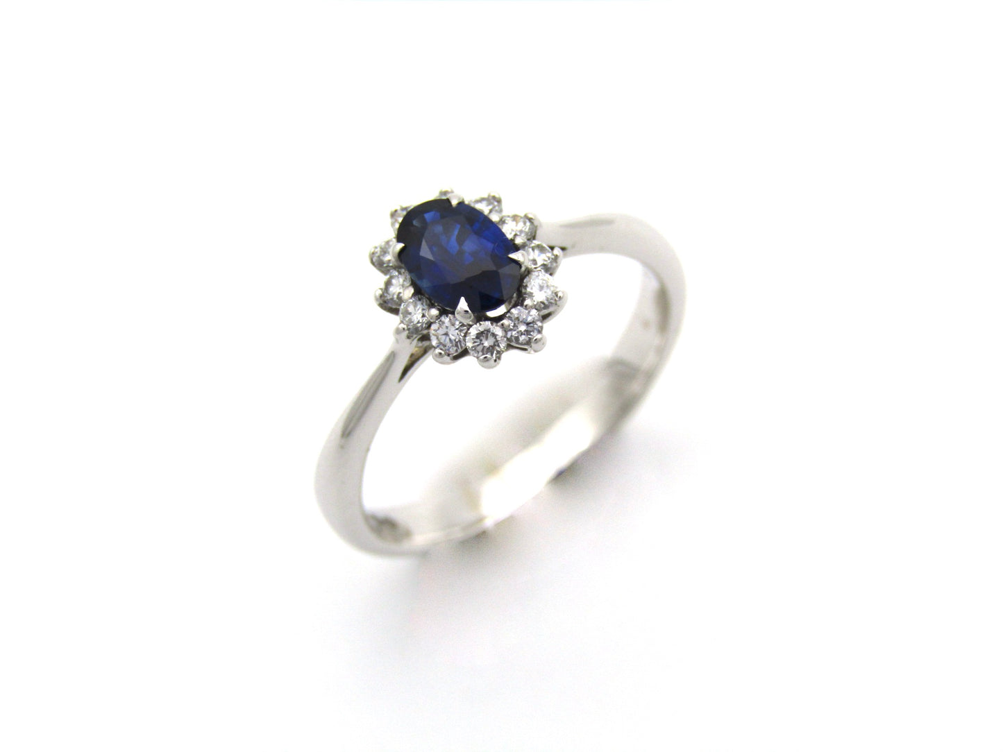 18K gold sapphire and diamond ring by Browns.