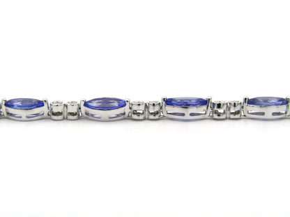 18K gold tanzanite and diamond bracelet by Browns.