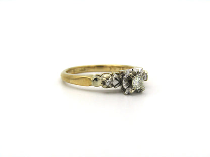 18K gold diamond ring, Birmingham, 1989.