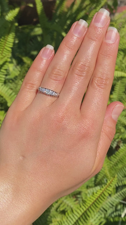 18K gold Victorian diamond ring, Sheffield, circa 1880's