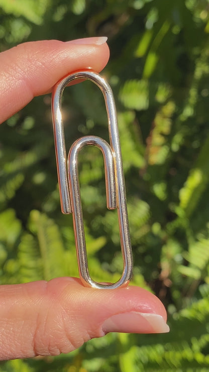 9K gold paperclip, circa 1970's.