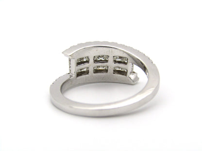 18K gold diamond ring.