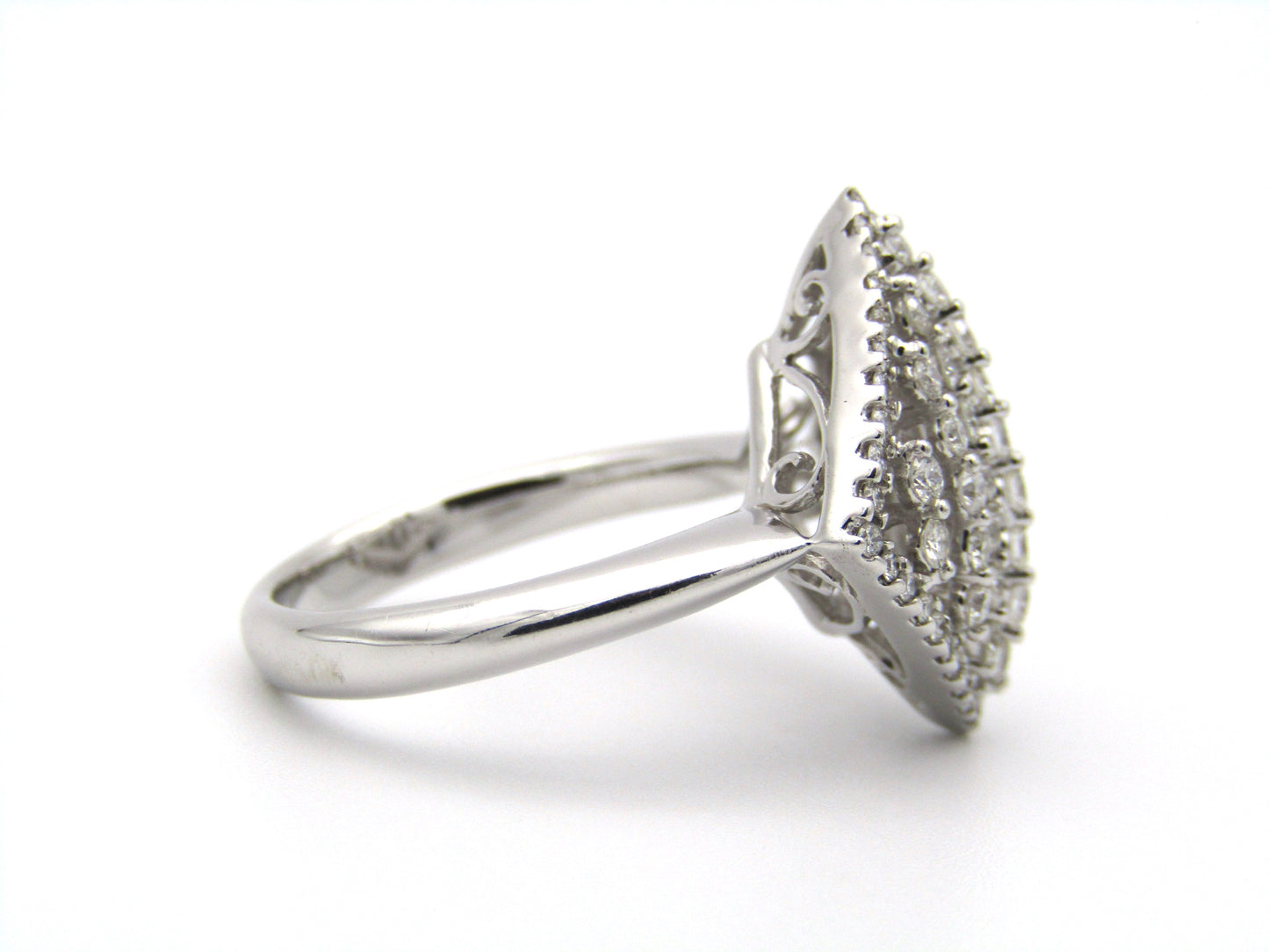 18K gold diamond ring.