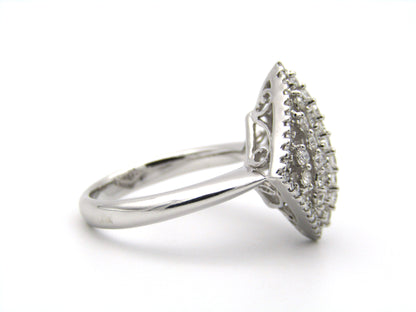 18K gold diamond ring.