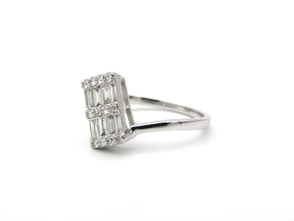 18K gold diamond ring.