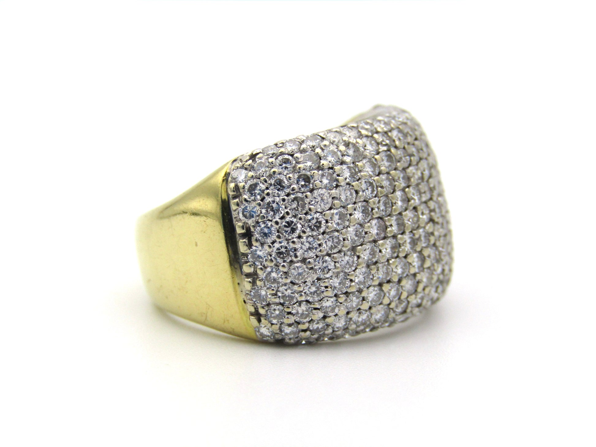 18K gold diamond dress ring by Jenna Clifford.