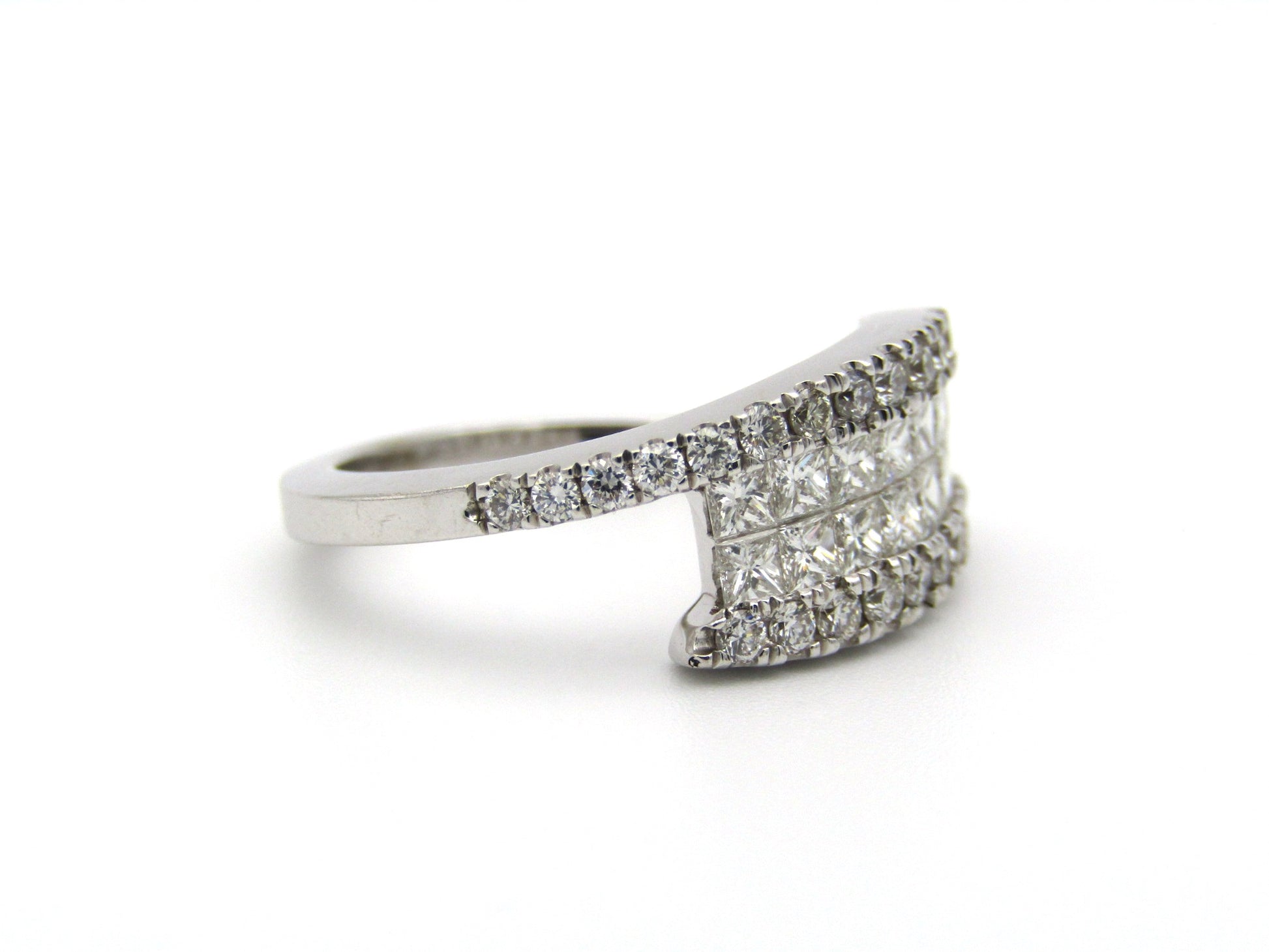 18K gold diamond ring.
