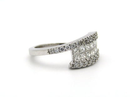 18K gold diamond ring.