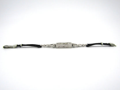 Platinum and diamond Art Deco watch.