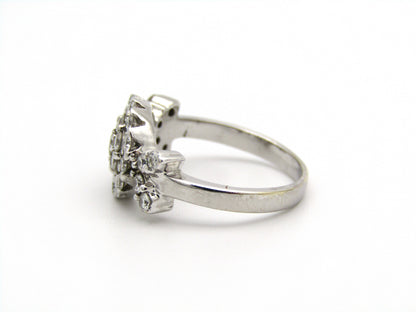 18kt gold diamond ring.