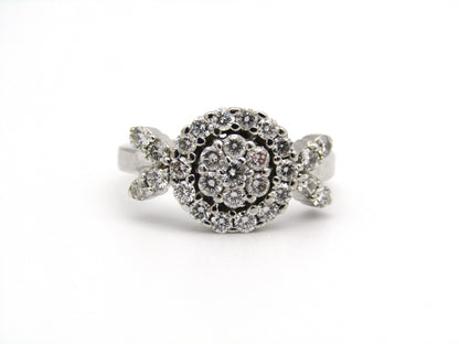 18kt gold diamond ring.