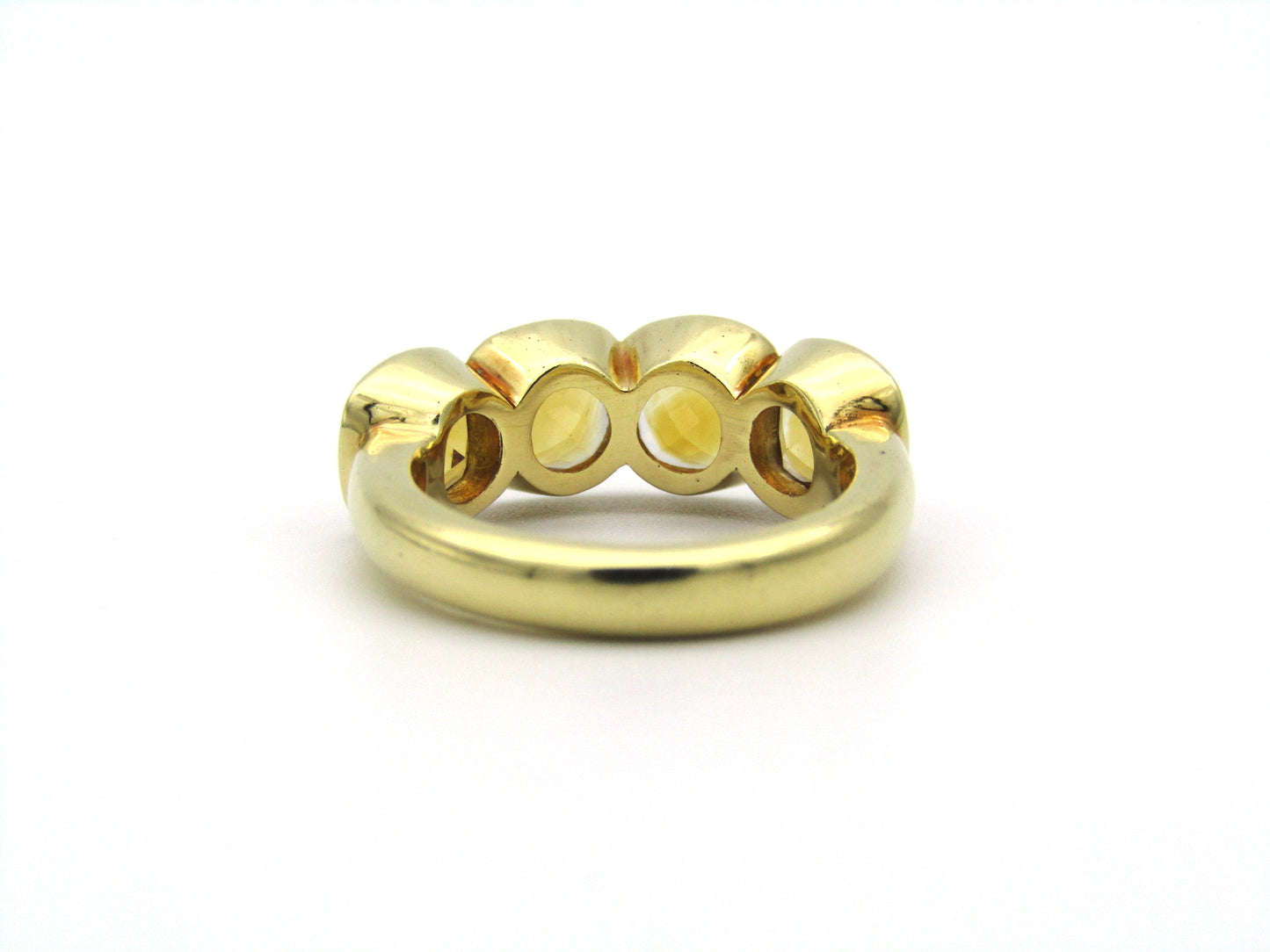 18K gold citrine ring.