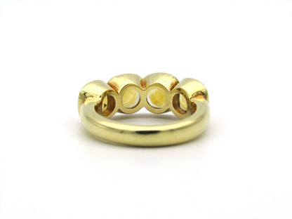 18K gold citrine ring.